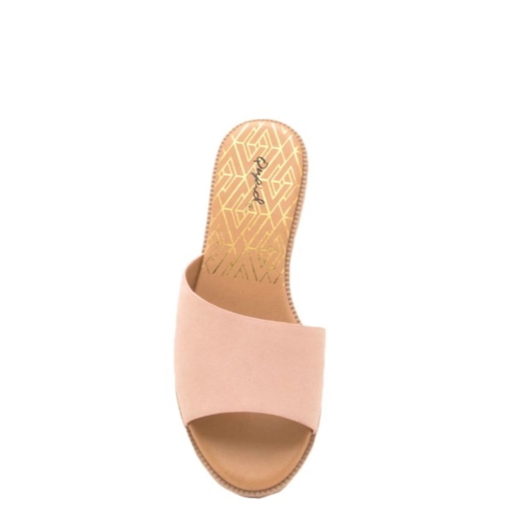 Flat slide sandal Blush